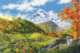 Cross Stitch Kit - "Mountain Village" - Riolis 2072