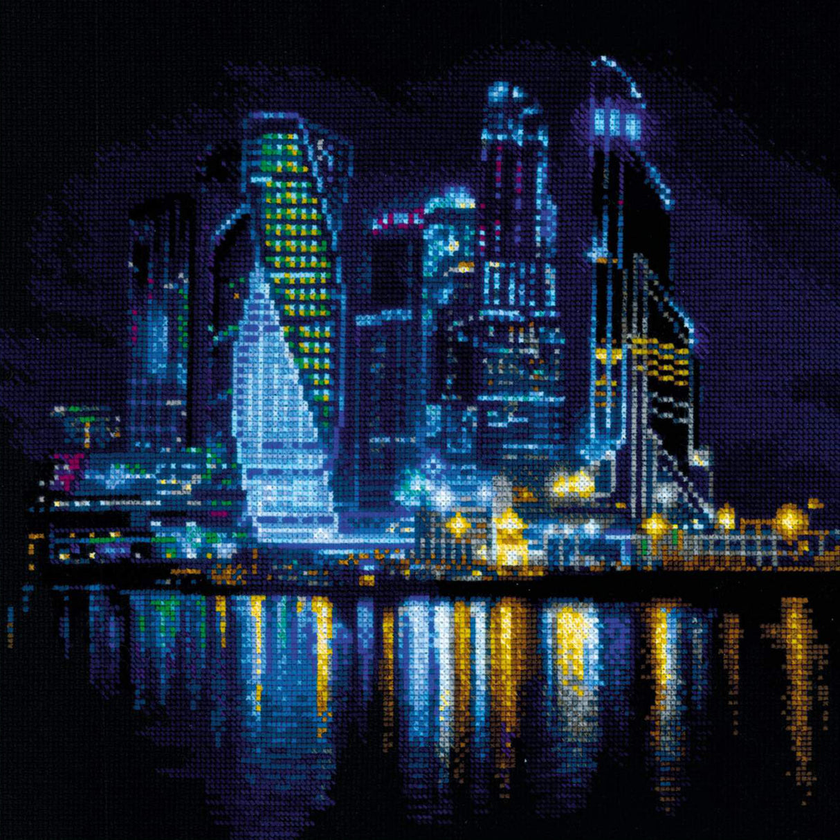 Cross Stitch Kit - "Night City" - Riolis 2075