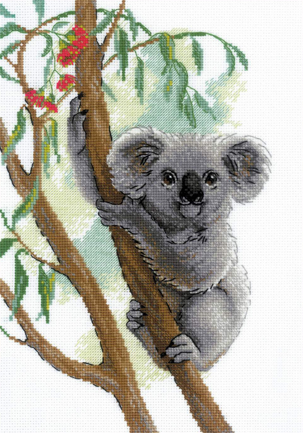 Kit de Bordado de Punto de Cruz - "Cute Koala" - Riolis 2082