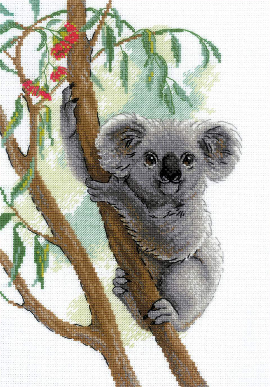 Kit de Bordado de Punto de Cruz - "Cute Koala" - Riolis 2082 - Punto y Arte