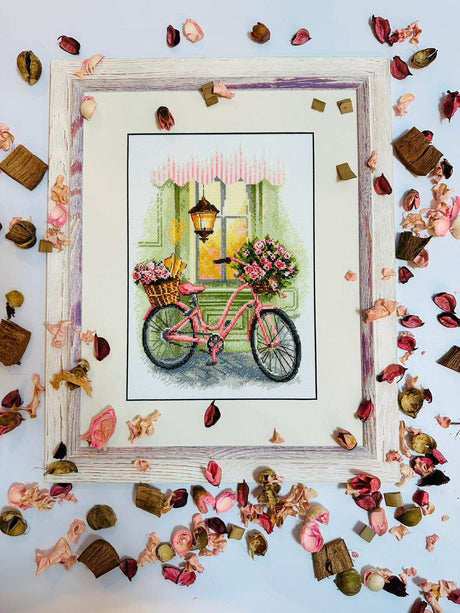 Cross Stitch Embroidery Kit - "A Floral Trip" - Riolis 2089 