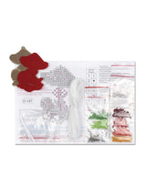 Beaded Embroidery Kit on Wood "Little Fly Agaric" MP Studia SO-147 – Christmas Decoration 7×5 cm