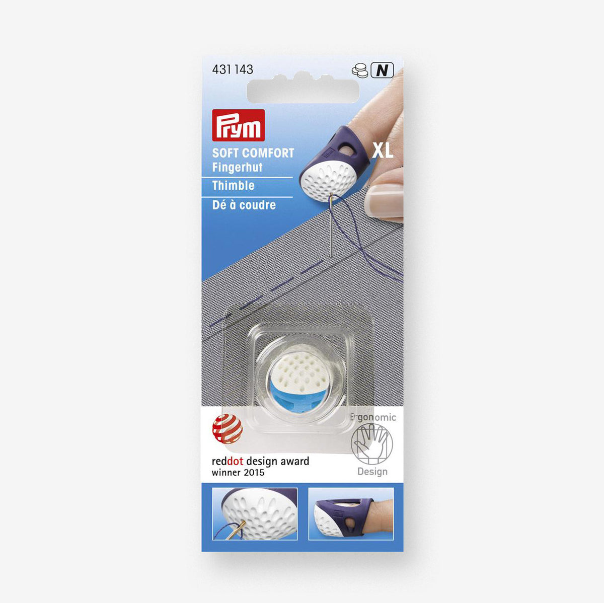 DEDAL ERGONOMICO Grande Prym 431143 - accesorio Prym para costura y confección
