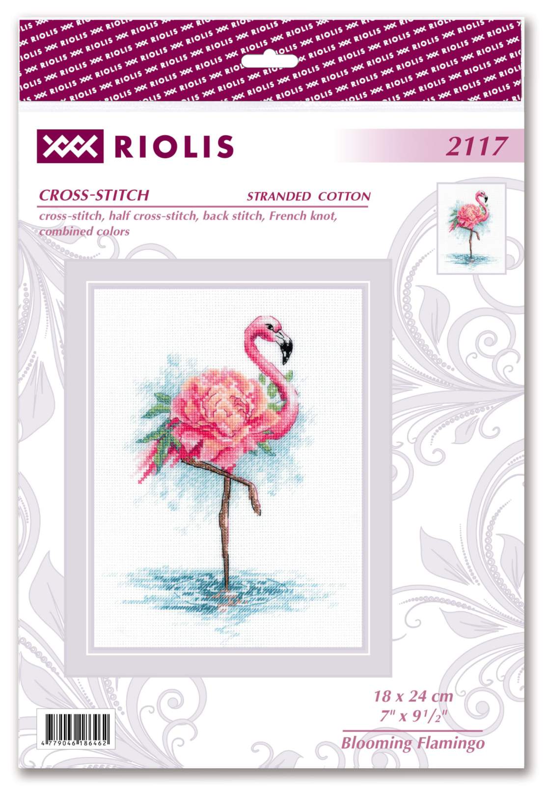 Kit au point de croix - "Flamenco fleuri" - Riolis 2117