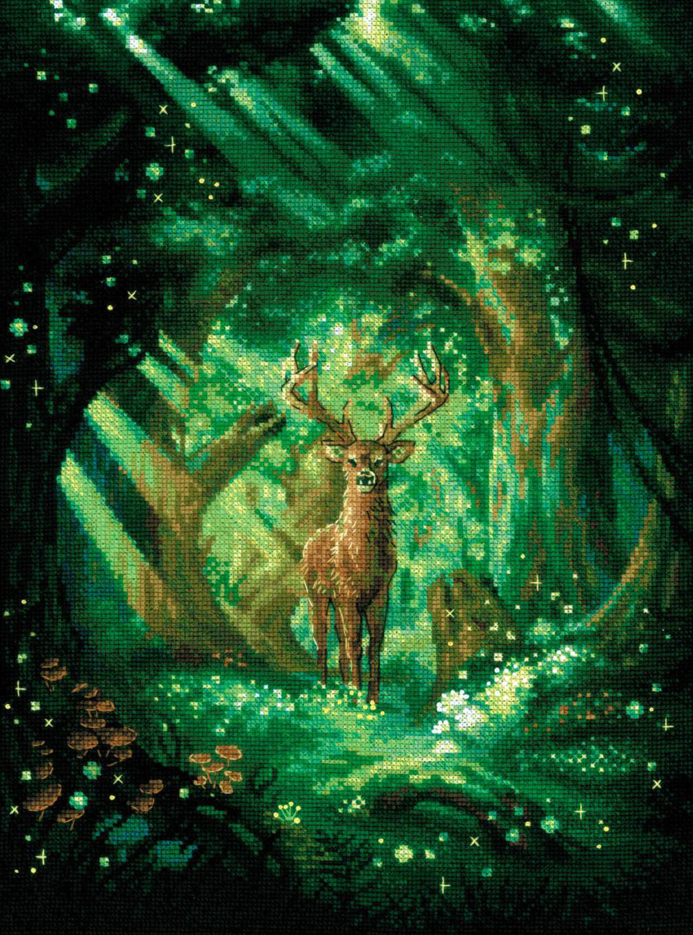 Kit au point de croix - "Esprit de la forêt" - Riolis 2116