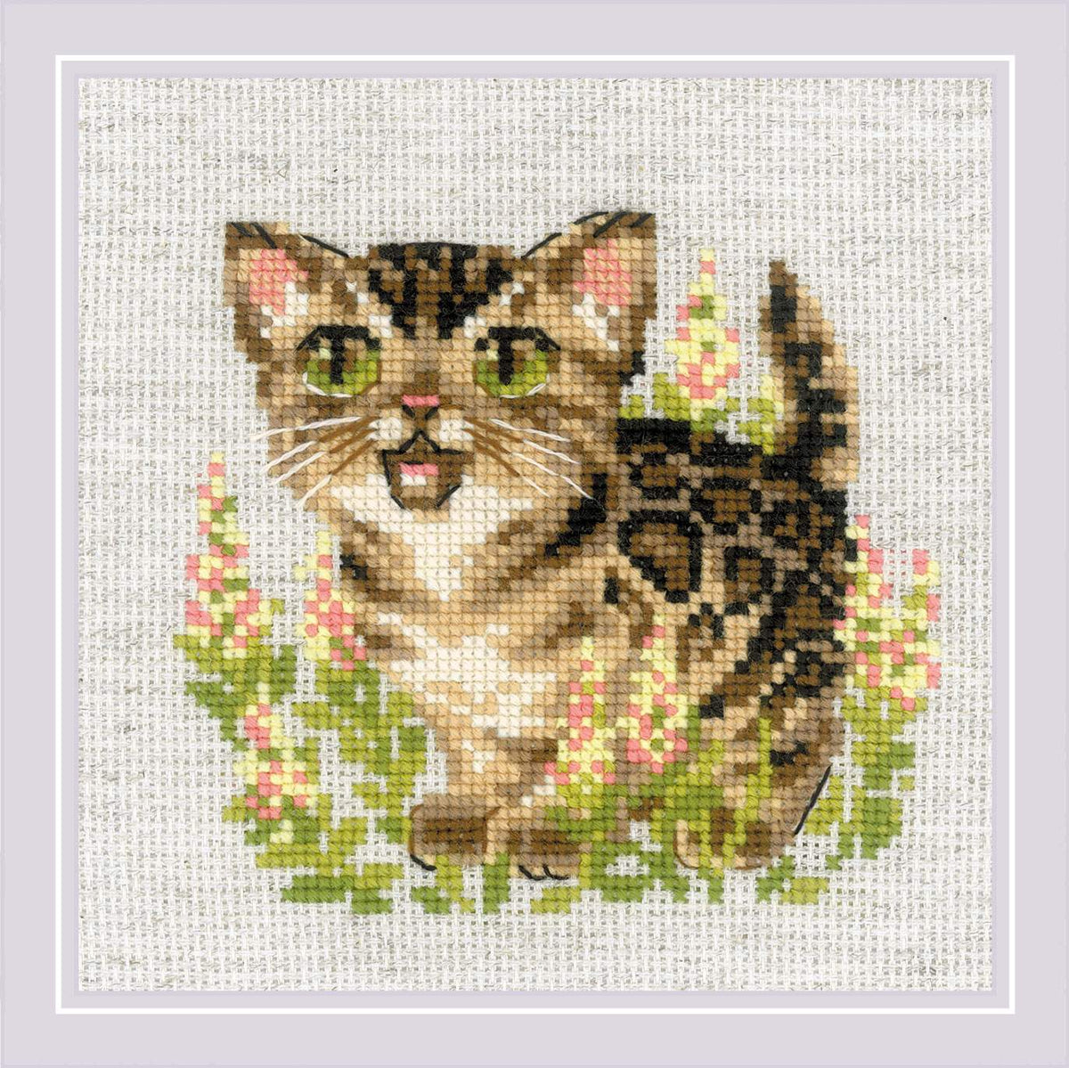 Kit de punto de cruz - Bengal Kitten Riolis 2119
