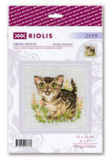 Kit point de croix - Chaton Bengal Riolis 2119