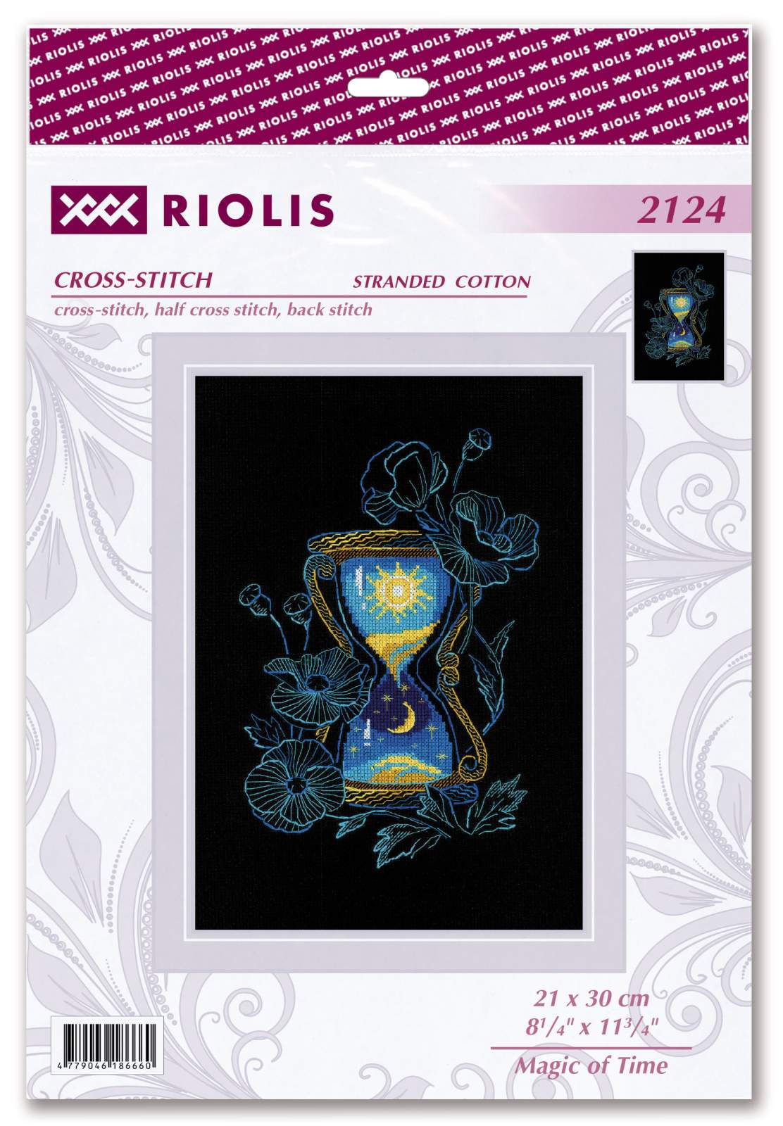 Kit de Punto de Cruz - "Magia del Tiempo" - Riolis 2124 - Punto y Arte