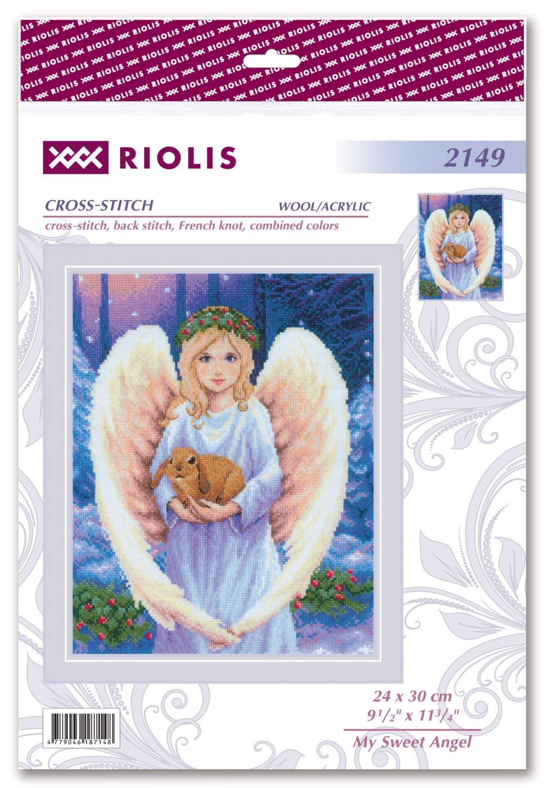 Kit de Punto de Cruz "My Sweet Angel" Riolis 2149 - Punto y Arte