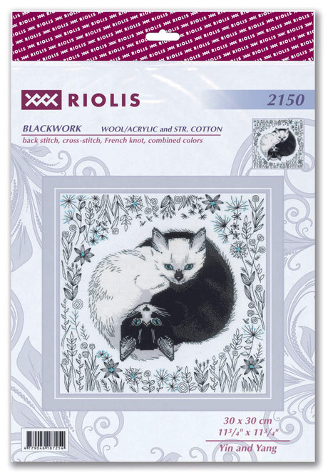 Cross Stitch Embroidery Kit - "Yin and Yang" - Riolis 2150
