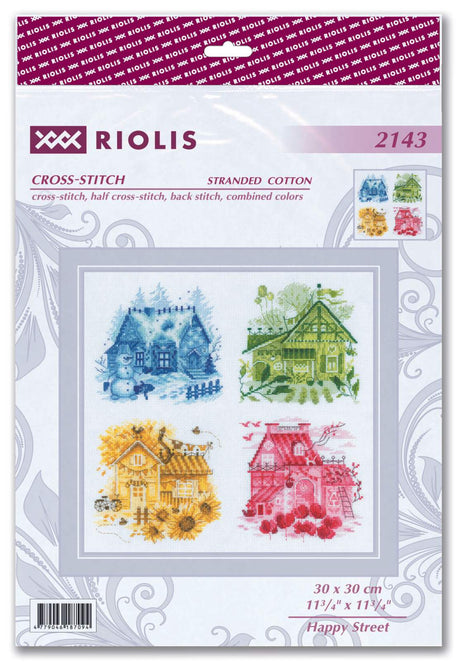 Cross Stitch Kit - "Happy Street" - Riolis 2143