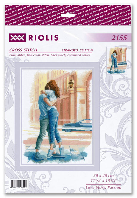 Kit au point de croix - "Histoire d'amour. Passion" - Riolis 2155
