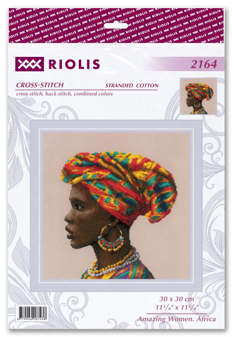 Kit au point de croix - "Essence d'Afrique" - Riolis 2164