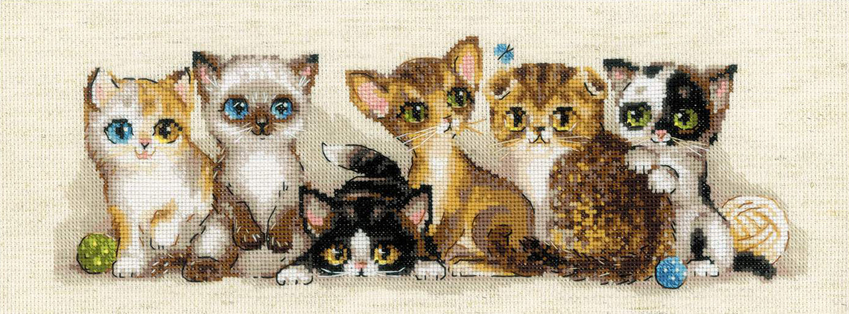 Cross Stitch Kit - "Little Felines" - Riolis 2180