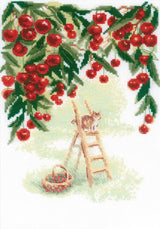 Kit de broderie au point de croix - "Jardin de cerisiers" - Riolis 2205