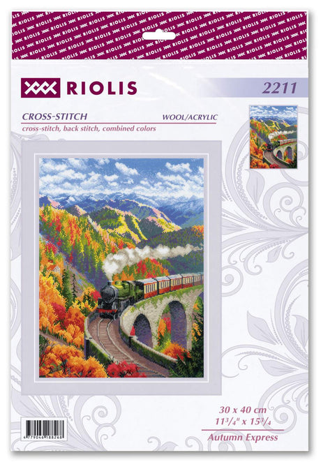 Kit au point de croix - "Automne Express" - Riolis 2211