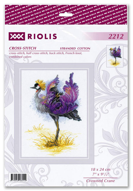 Cross Stitch Kit - "Royal Crane" - Riolis 2212