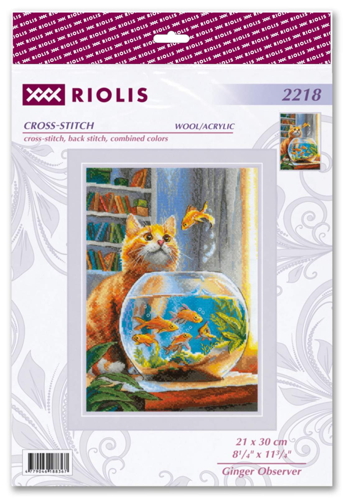Cross Stitch Kit - "Ginger Observer" - Riolis 2218