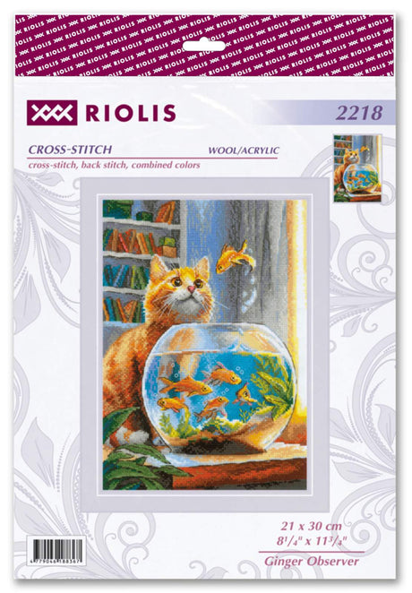 Cross Stitch Kit - "Ginger Observer" - Riolis 2218