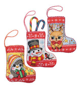 Kit de Punto de Cruz "Christmas Stockings" Riolis 2239AC