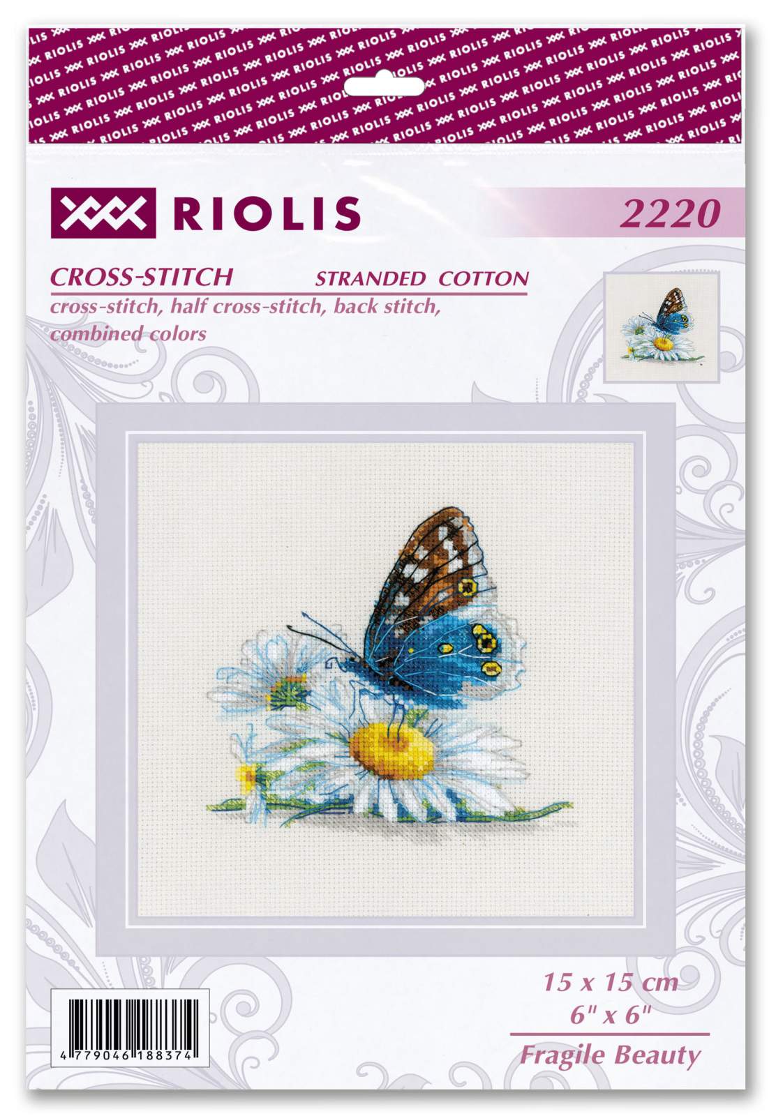 Kit de Punto de Cruz: "Fragile Beauty" Riolis 2220