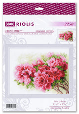 Kit de Punto de Cruz "Azalea Espléndida" - Riolis 2258