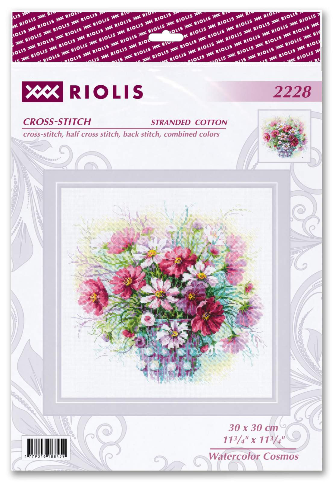 Kit de Punto de Cruz "Watercolor Cosmos" Riolis 2228