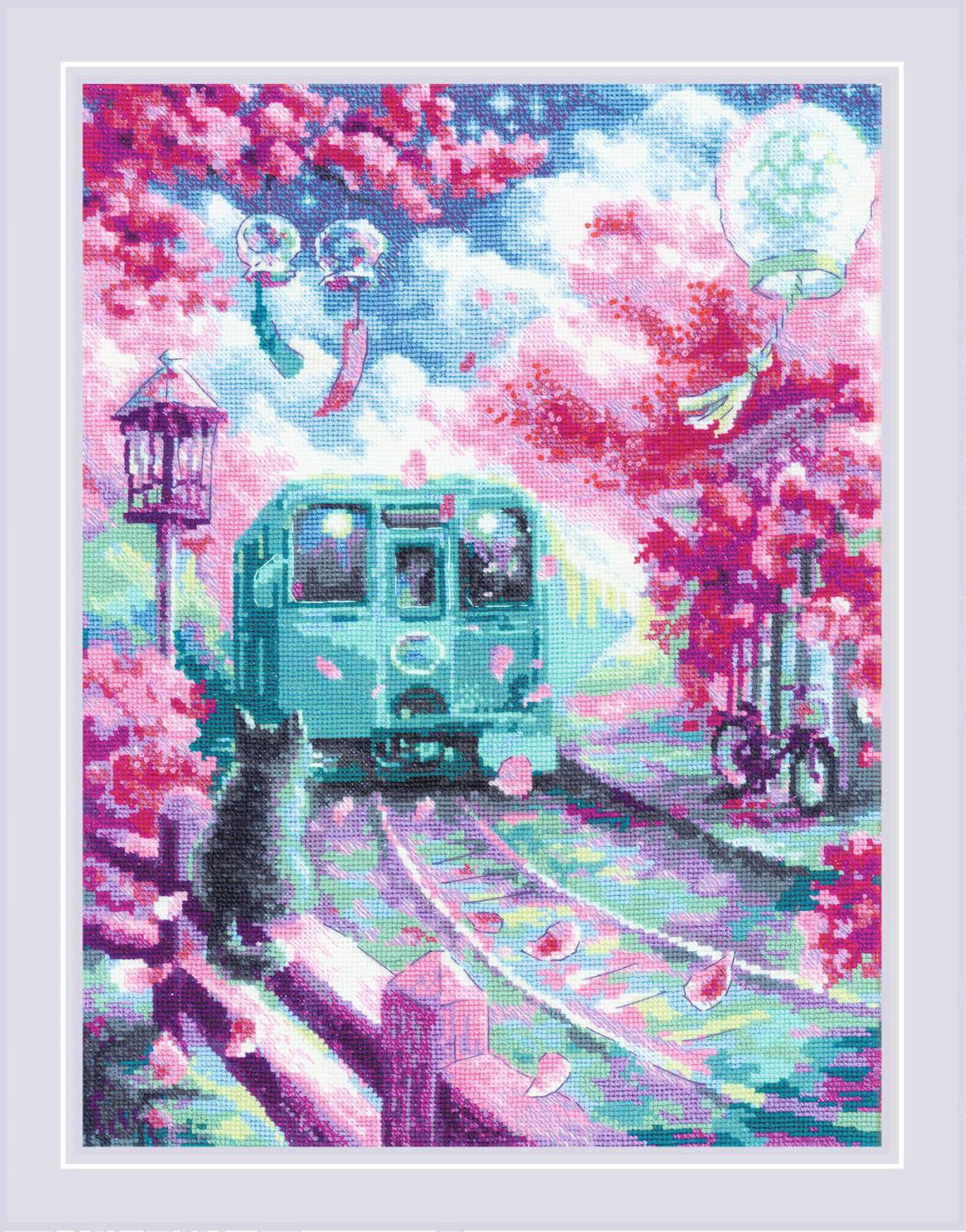 Kit de Punto de Cruz Riolis - "Spring Express" (2233)