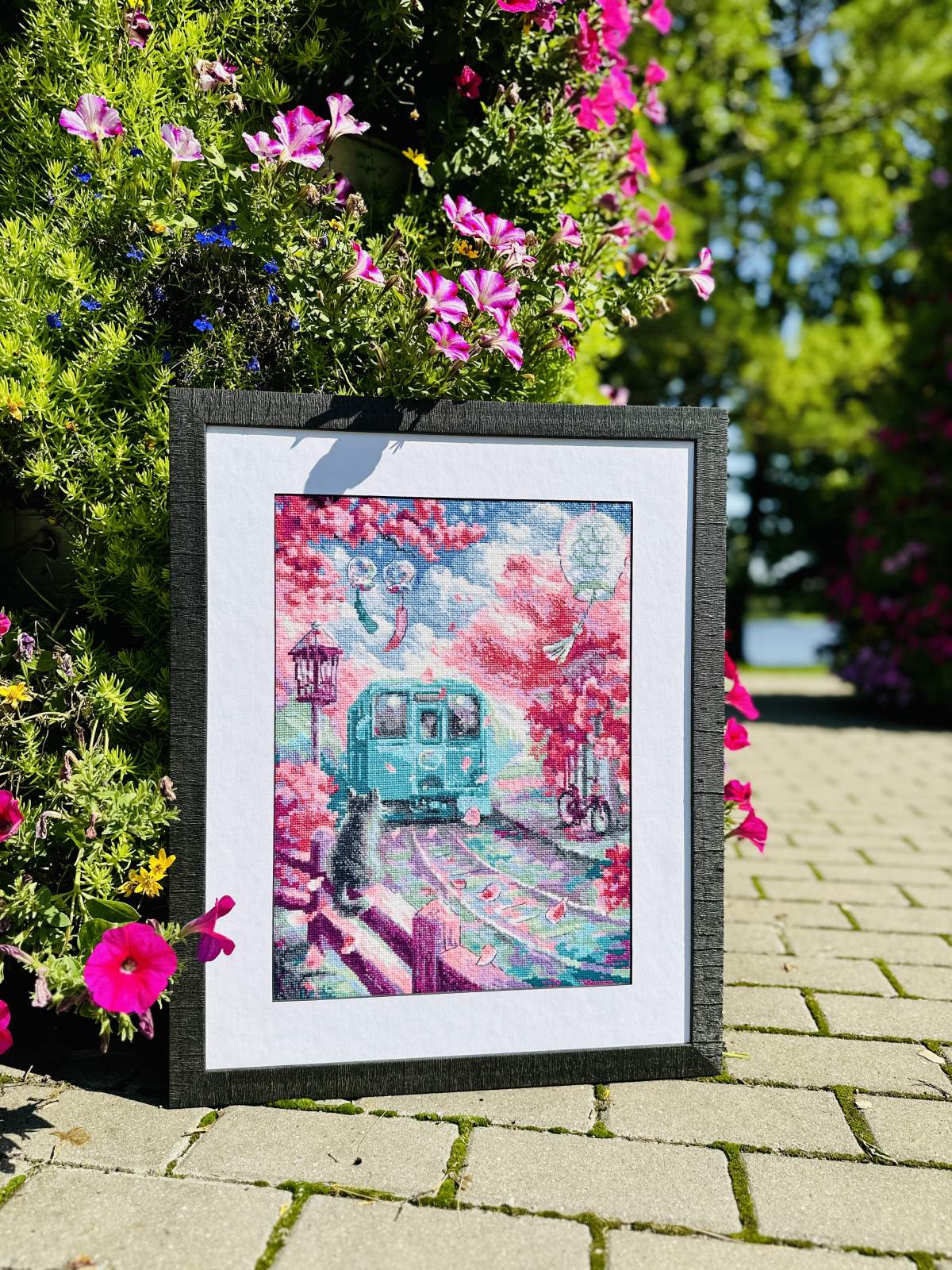 Kit de Punto de Cruz Riolis - "Spring Express" (2233) - Punto y Arte