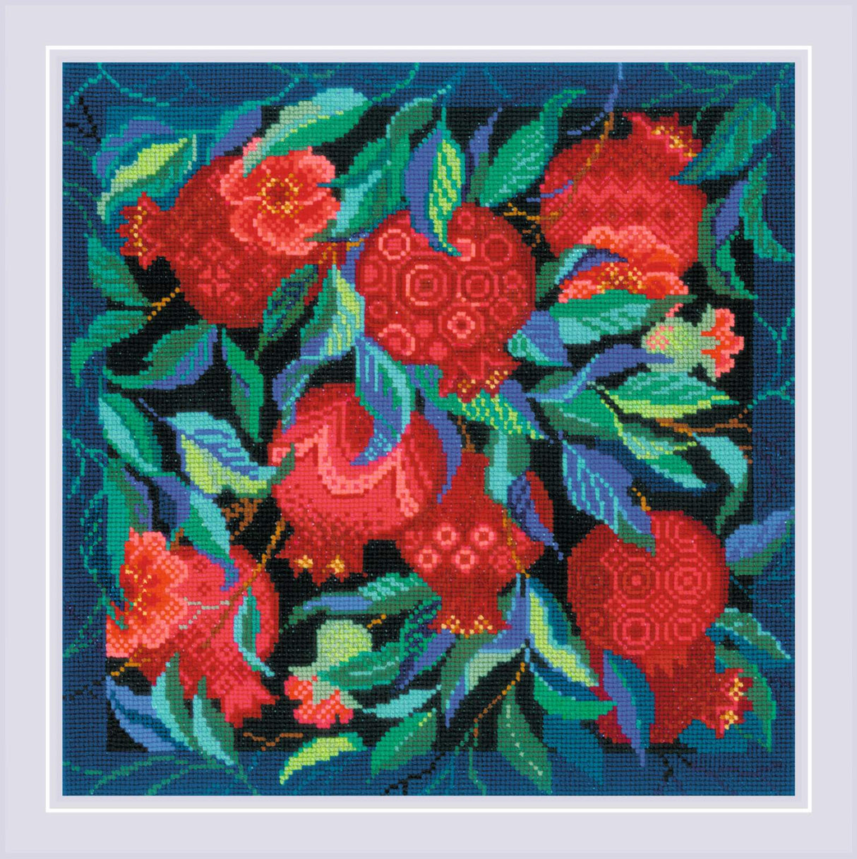 Cross Stitch Kit "Pomegranate Garden Panel/Cushion" – Riolis 2269