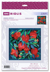 Cross Stitch Kit "Pomegranate Garden Panel/Cushion" – Riolis 2269