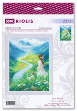 Kit de point de croix « Où va la rivière ? » – Riolis 2273