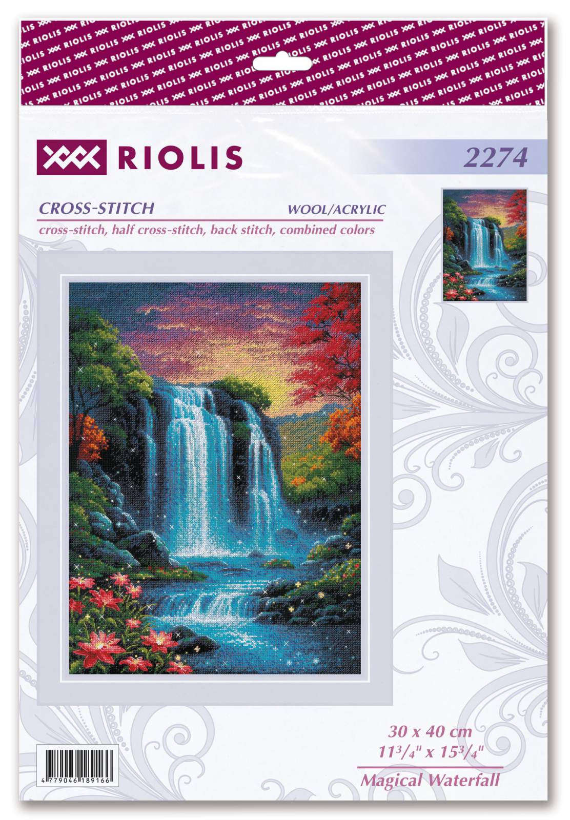 Cross Stitch Kit "Magic Waterfall" 2274