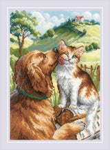 Cross Stitch Kit "Like the dog and the cat" 2275