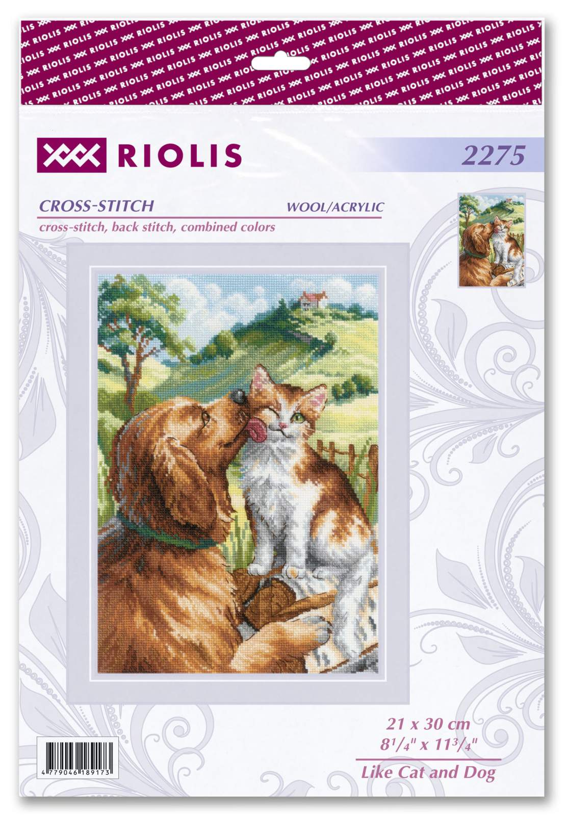 Cross Stitch Kit "Like the dog and the cat" 2275