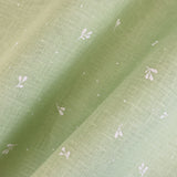 Belfast Linen Fabric 32ct Zweigart – Color 6369 "Leaves" (Green Leaf with White Specks and Twigs)