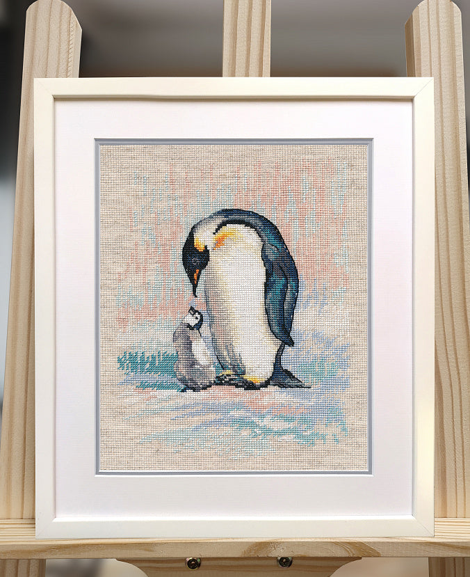 Vista adicional de Kit de punto de cruz Oven S1606 – Penguins 17x23 cm