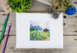 Cross Stitch Kit "Landscape with Chicory" MP Studia SM-1234 – Floral Field