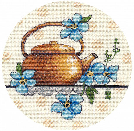 Kit de point de croix « Fleur de thé miniature » S1587 par Oven