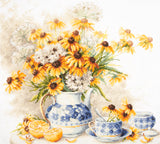 50-08 Flower tea. Magic Needle Cross Stitch Kit