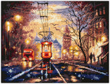 550-760 Night Tram. Magic Needle Cross Stitch Kit