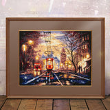 550-760 Night Tram. Magic Needle Cross Stitch Kit