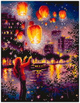 Magic Needle Cross Stitch Kit - Sky Lanterns 550-761