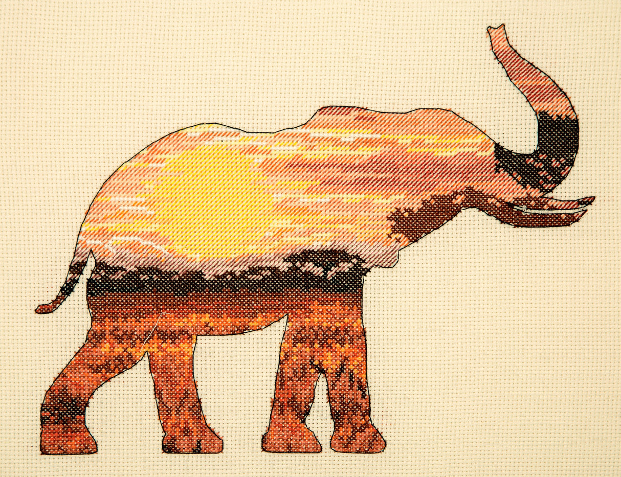 Elephant Silhouette - Maia Collection - Cross Stitch Kit