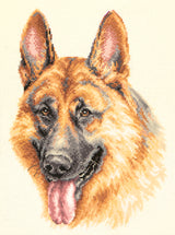 59-23 German Shepherd. Magic Needle Cross Stitch Kit