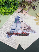 Kit de Punto de Cruz “Dove and Turtledove” MP Studia SR-1338 – Lienzo Plástico 10×14 cm