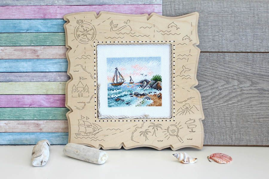 Cross Stitch Kit 'On the Sea Wave' - SM-642 MP Studio