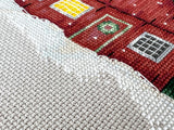 Red House - Exclusive Cross Stitch Chart for Embroidery, Spanish Stitch and Art Design P004