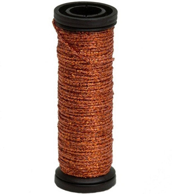 027L (#4) Kreinik Orangeruptis Holo Thread - Very Fine