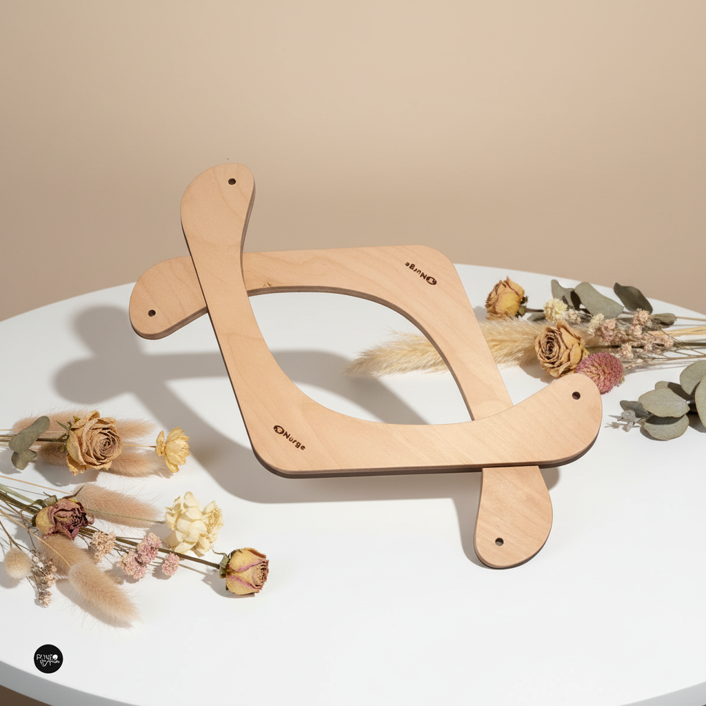 Bastidor de Sobremesa Nurge: Artesanía en Madera para Bordadores Exigentes